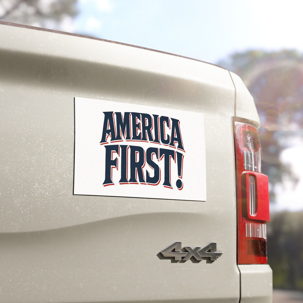 Patriotic Car Magnet - 'America First!'