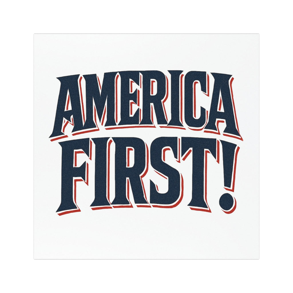 Patriotic Car Magnet - 'America First!'