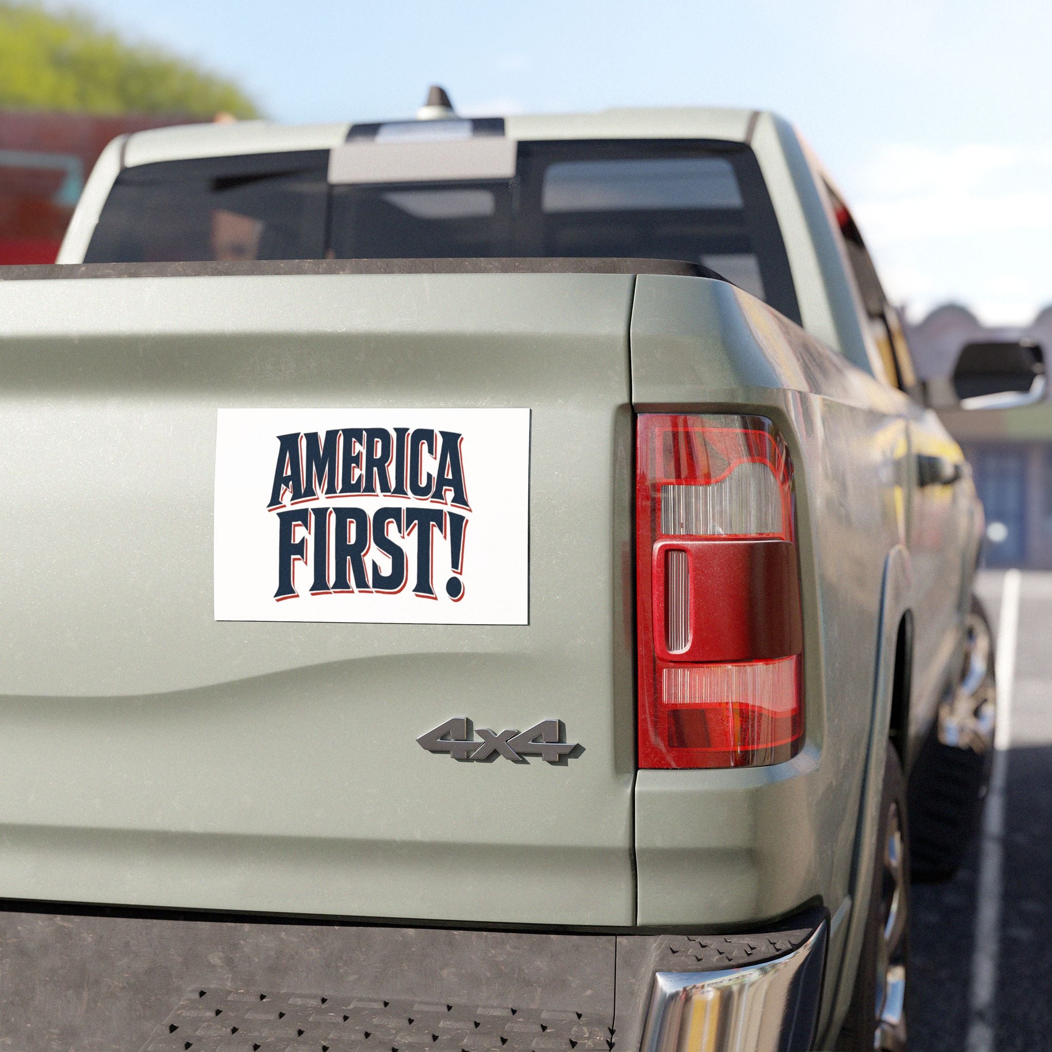 Patriotic Car Magnet - 'America First!'